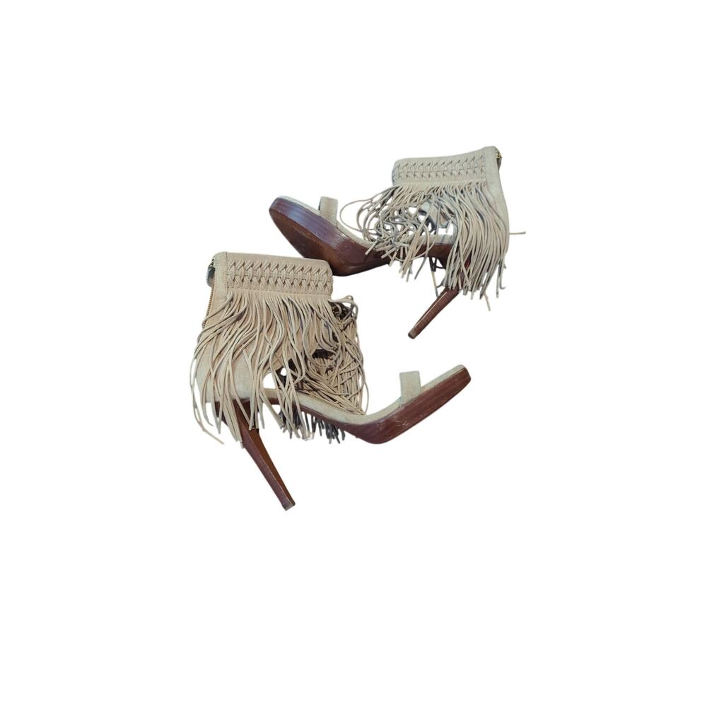 Ralph Lauren Collection Purple Label Fringe Heel Sandals